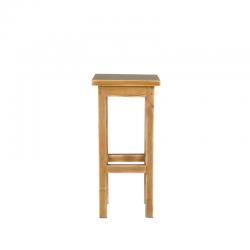 Tabouret de bar en bois massif H75 cm | TRADIS