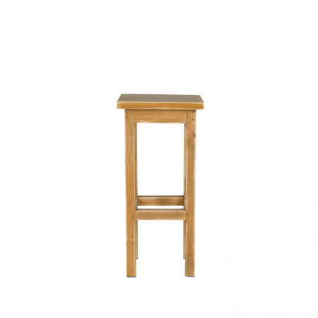 Tabouret de bar H75 cm, bois massif