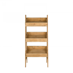 3-tier vegetable display rack