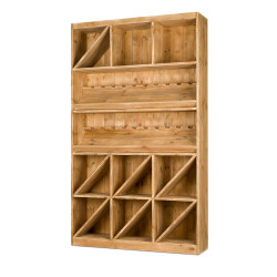 Wine rack 200 bottles capacity, solid wood | TRADIS