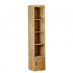 Etagère colonne 4 casiers, Bois massif