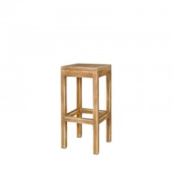Tabouret de bar L35 bois massif TRADIS Bois Vieilli