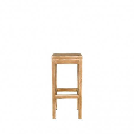 Tabouret de bar L35 bois massif TRADIS Bois Vieilli