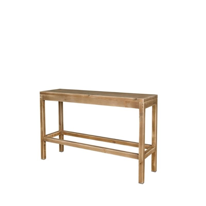 Banc de mange debout 2 personnes bois massif TRADIS Bois Vieilli