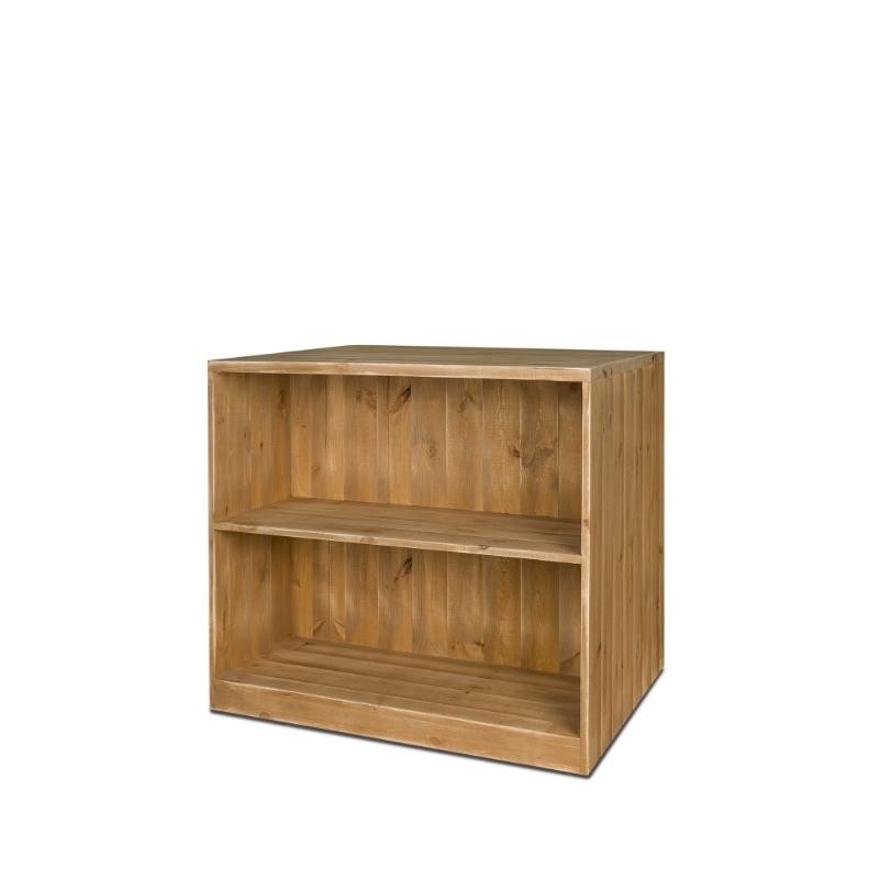 Comptoir double face, 4 casiers, bois massif TRADIS Bois Vieilli
