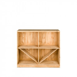 Wine rack H100, solid wood
