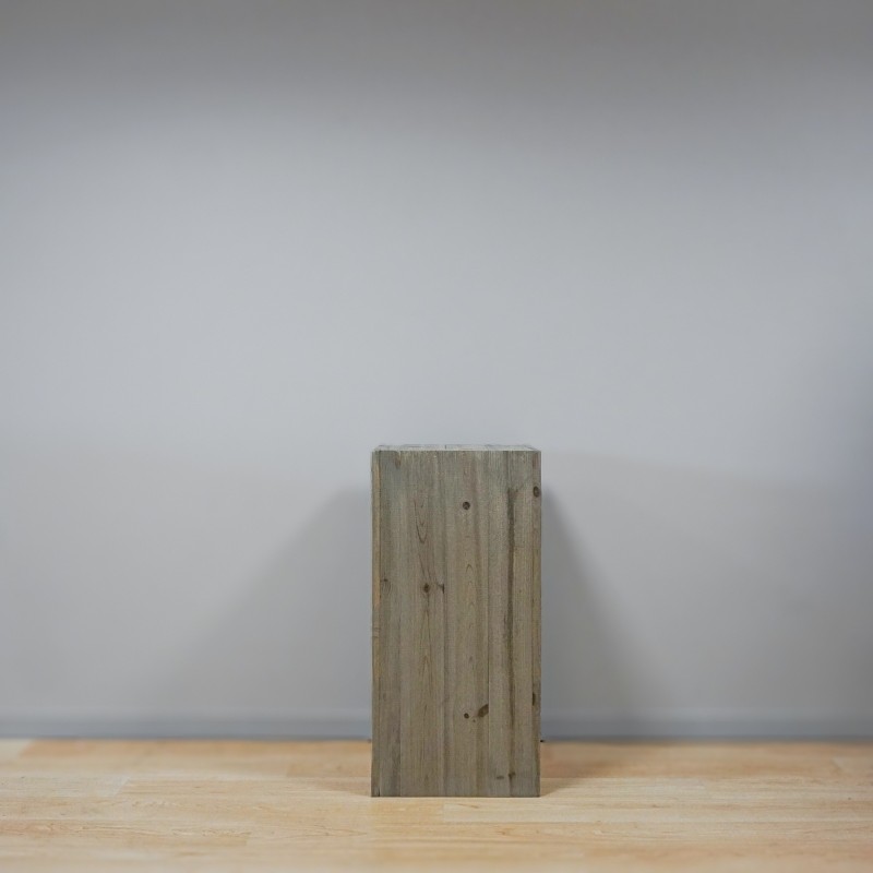 Cube de présentation, Gris de Payne, bois massif Cube de présentation, Gris de Payne, bois massif