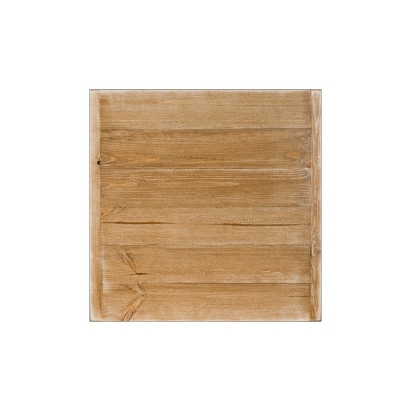 Plateau de table carré L60 cm, bois massif