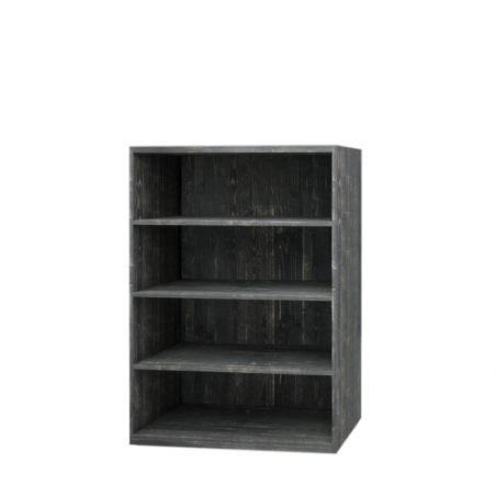 Etagère 4 niveaux, bois massif TRADIS Bois Vieilli