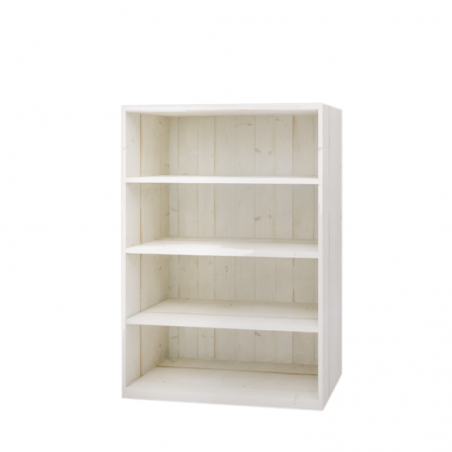 Etagère 4 niveaux, bois massif TRADIS Bois Vieilli