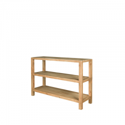 Console 3 niveaux, bois massif