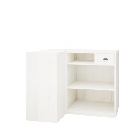 Comptoir d'angle modulable en bois massif