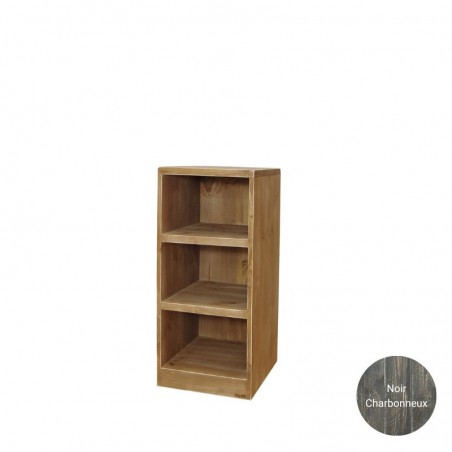 Module 2 Shop display corner counter, Solid wood Noir Charbonneux