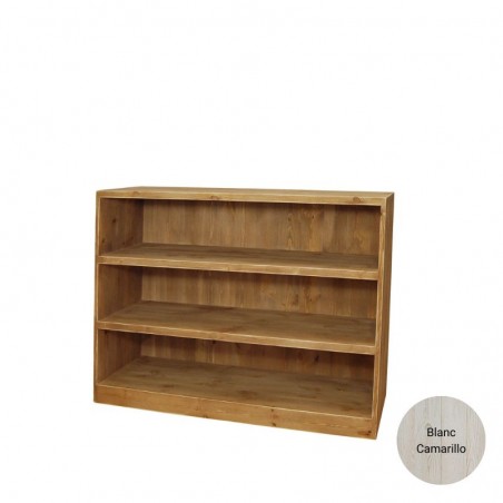 Module 1 comptoir de magasin avec angle, bois massif