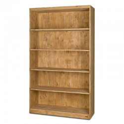 5-tier shelf unit L119 cm, solid wood | TRADIS
