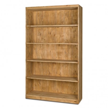 5-tier shelf unit L119 cm, solid wood | TRADIS