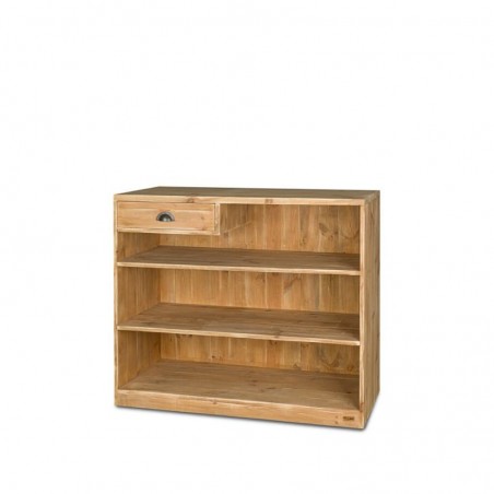 Wooden shop counter with drawer, Solid Wood | TRADIS