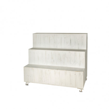 3-tier floral display rack on wheels