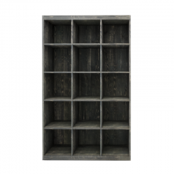 etagere 15 noir charbonneux