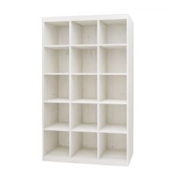 etagere 15 casiers blanc camarillo
