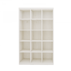 etagere 15 casiers blanc