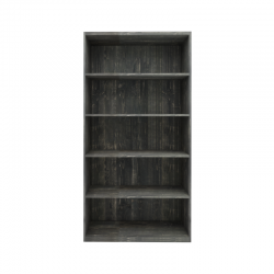 Étagère 5 niveaux de 99 cm de largeur en noir charbonneux