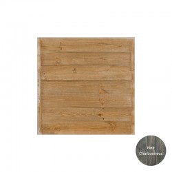 Plateau de table carré L70 cm, bois massif