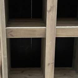 Bakery shelving unit with compartments, second-hand furniture