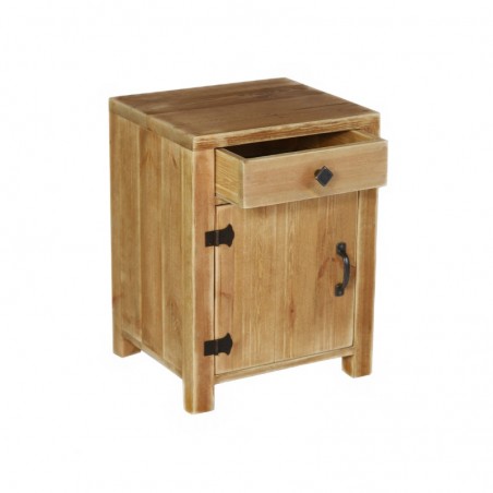 Table de chevet en bois massif, meuble d'occasion