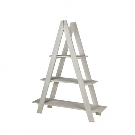 Display ladder shelf, solid wood, second-hand furniture