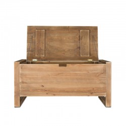 Coffre de rangement en bois massif, meuble d'occasion | TRADIS