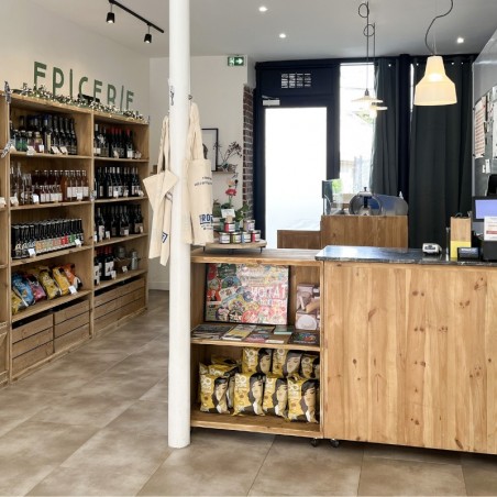 Comptoir 2 casiers sur roulettes ambiance