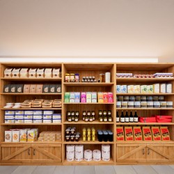 Etagère 5 niveaux L99 cm, bois massif ambiance