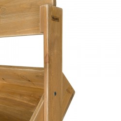 4-tier wooden display stand with display fixtures, Solid wood | TRADIS