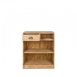 Reception counter with drawer, solid wood | TRADIS
