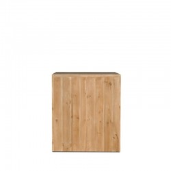 Reception counter with drawer, solid wood | TRADIS