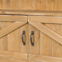 Étagère 4 niveaux L119 cm, bois massif zoom