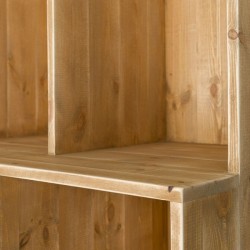 Etagère 3 niveaux, 9 casiers en bois massif zoom