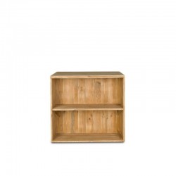 Comptoir 2 niveaux norme PMR en bois massif face