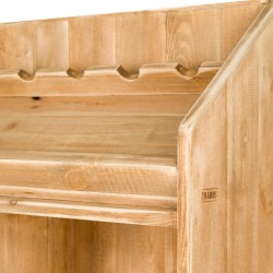 Weinregal TRADIS aus Massivholz 6 Fächer Ausstellung Flaschen