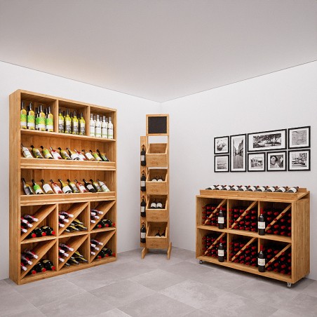 Pack caviste : Weinregal und Weinständer | Massivholz