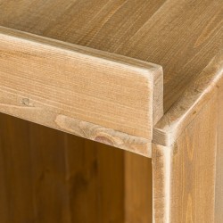Primeur-Display aus Holz mit Rollen 2 Fächer | TRADIS