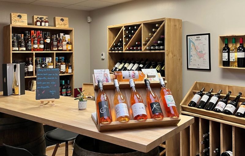 presentoir vin bois massif