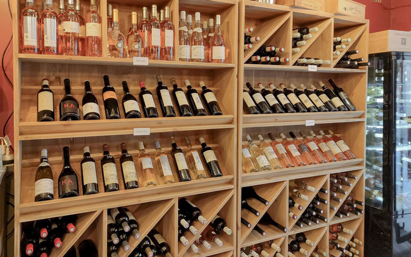 presentoir bouteilles vin