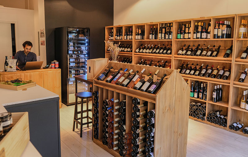 comptoir cave vin